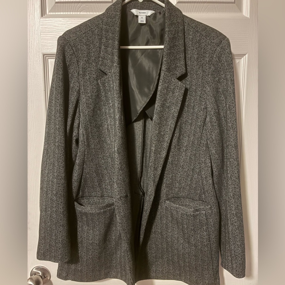 Old navy Gray Herringbone Blazer